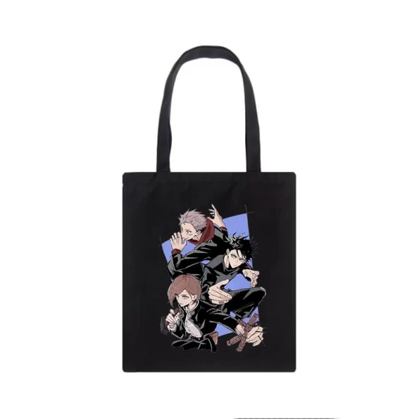 Jujutsu Kaisen hiphop canvas tas voor dames met grote capaciteit Handtassen Shopping bags