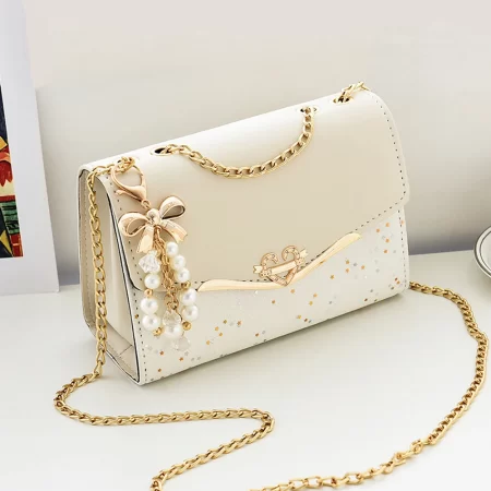 Luxe strass handtas voor dames met vierkante vorm en schouderband Handtassen Schoudertassen