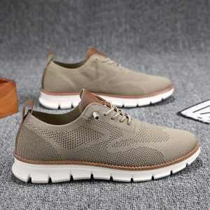 Nieuwe Stijlvolle Heren Casual Schoenen Lente Flyknit Sneakers Business schoenen Heren Schoenen