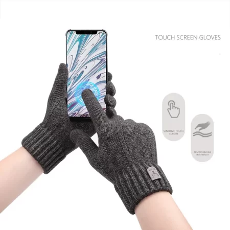 Warme Touchscreen Herenhandschoenen – Winterproof & Fleece Accessoires Handschoenen Heren